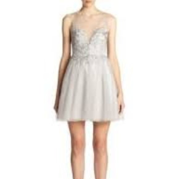 NWT, Basic Black Label silver dress, 0 - Picture 5 of 5